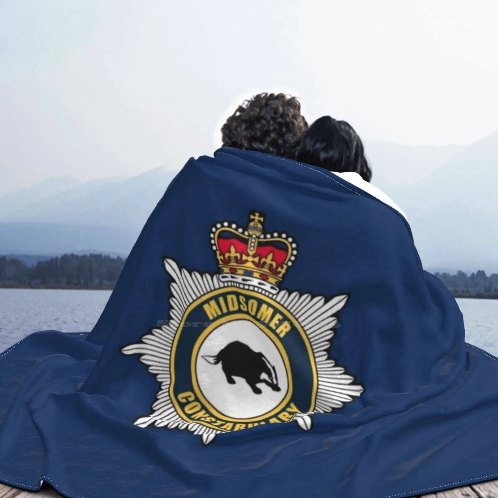 Модное мягкое теплое фланелевое одеяло Midsomer Constabulary Barnaby Police Dci с логотипом