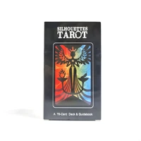 127cm silhouette tarot deck oracle cards entertainment card game for fate divination hobby tarot card with paper manual