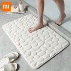 Нескользящий коврик для ванной Xiaomi, тисненый ковер из булыжника для ванной комнаты, напольный коврик с эффектом памяти, впитывающий напольный коврик, коврики для дома