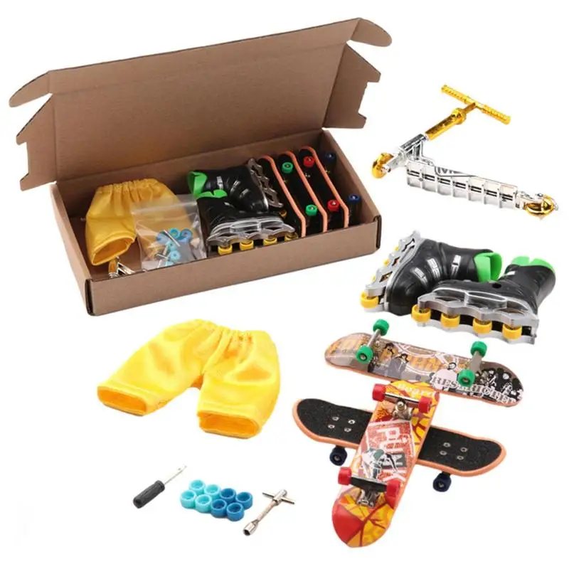 

Finger Skateboards DIY Kits Tech Finger Self Assembly Skateboard Fingerboard Toy Professional Finger Board Relieve Pressure Toy