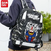 gundam warrior backpack cartoon anime large capacity multi layer storage childrens bag student waterproof study bag