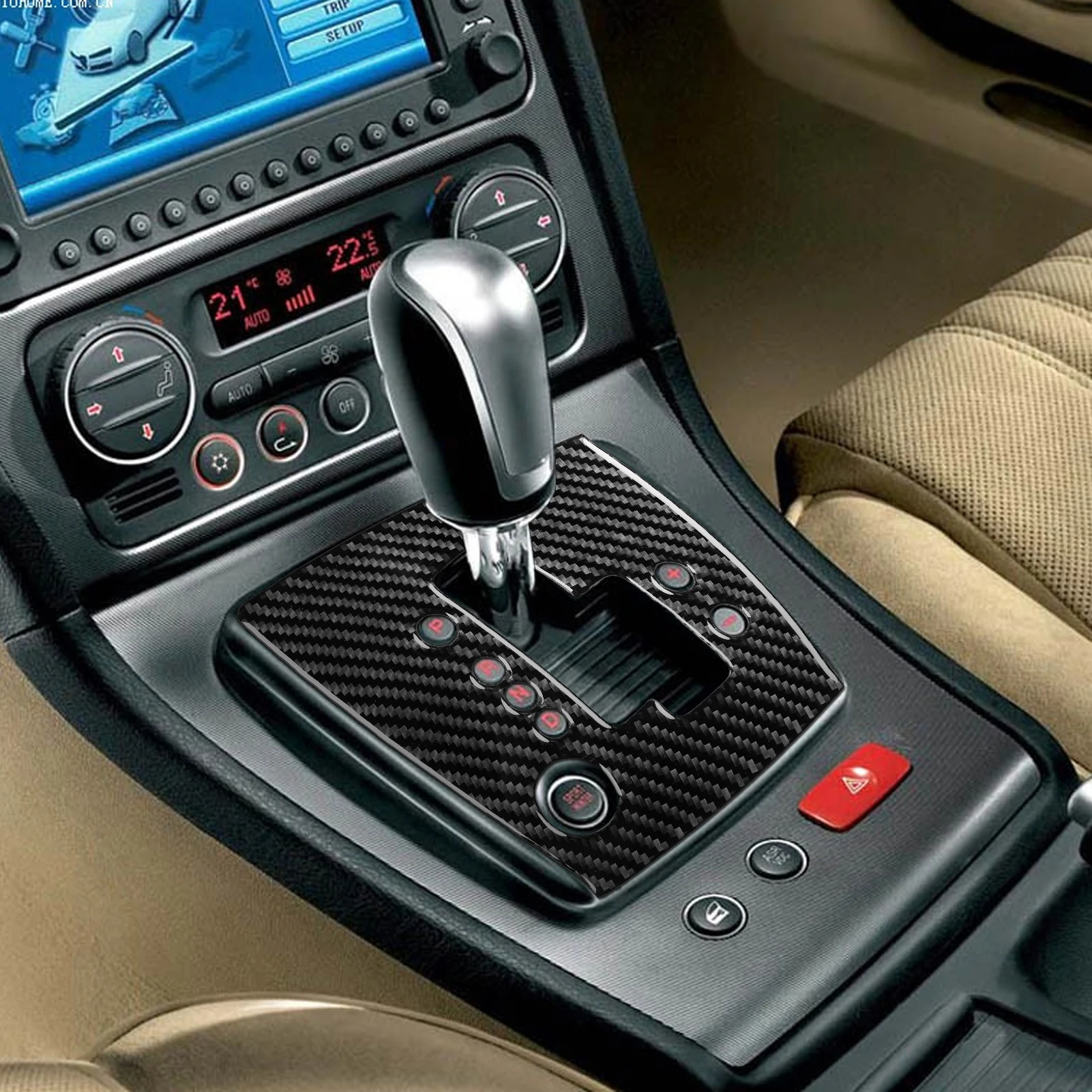 Фото Для Alfa Romeo 159 05-23 автомобиль Brera Spider набор деталей для переключения передач, наклейка из настоящего углеродного волокна Sportwagon, аксессуары для интерьера автомобиля №3
