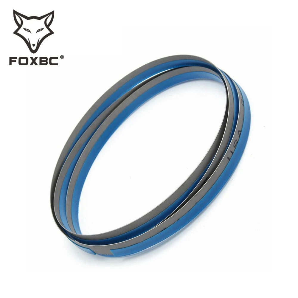FOXBC Bi ленточная пила для резки металла лезвие 1575x13x0.65mm 8 10 14 24 ТПИ M42 биметаллических кольцевых пил ленточная пила для резки лезвия для деревообработки резки металлов 1 шт.