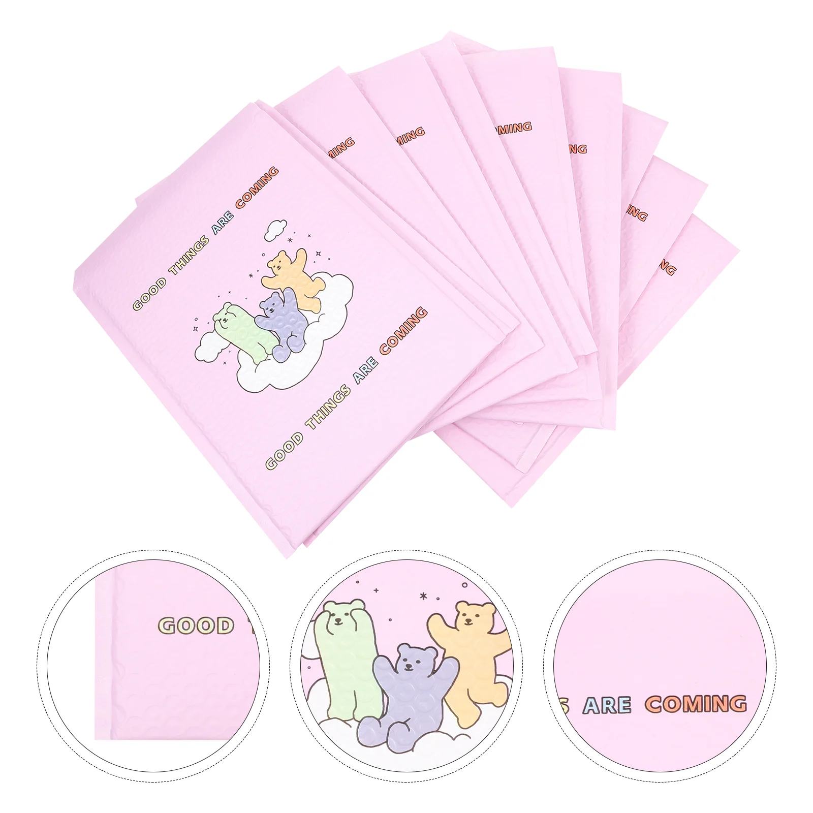 

10pcs Waterproof Express Pouches Padded Bubble Mailing Envelopes Bubble Mailers (Purple)