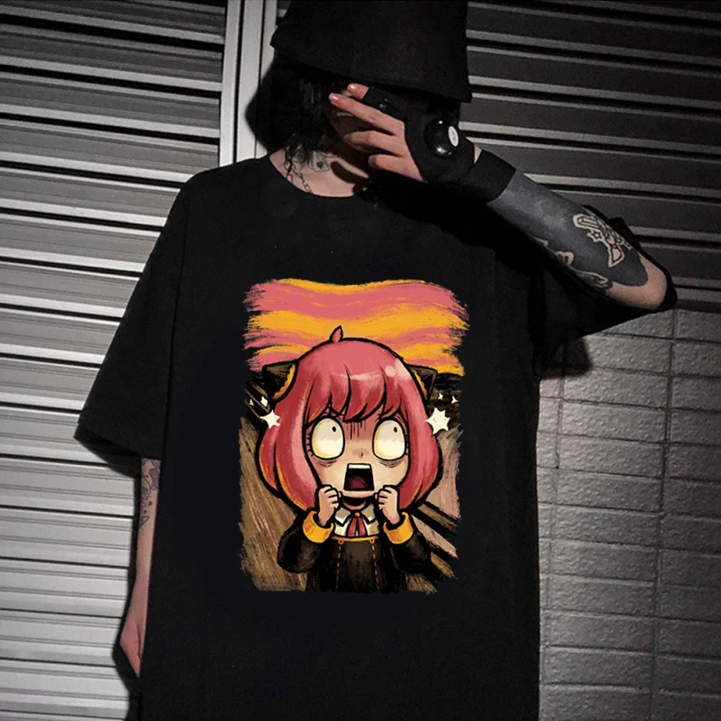 

Japan Anime T-shirts Men Women Short Sleeve T-Shirt Harajuku Oversized T Shirt Fashion Streetwear Tees Casual Tops Y2k Harajuku