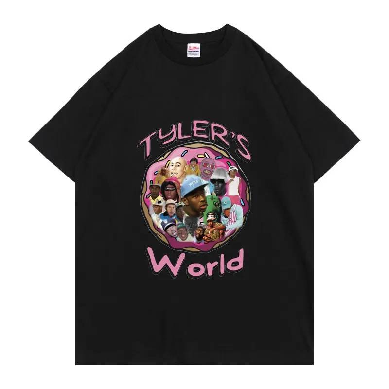 

Golf Wang Igor Tyler The Creator Tylers World Graphics Print Tshirt Men Women Hip Hop T Shirts Mens Cotton T-shirt Short Sleeve