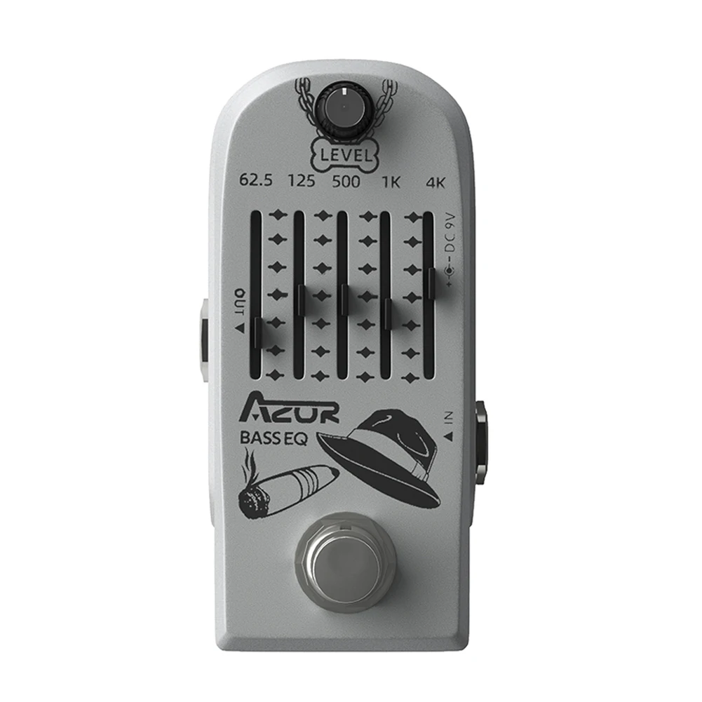 

Guitars Accessories Effect Pedal Musical Instruments 5 FREQUENCY BANDS Aluminum Alloy LEVEL 62.5/125/500/1K/4KHz