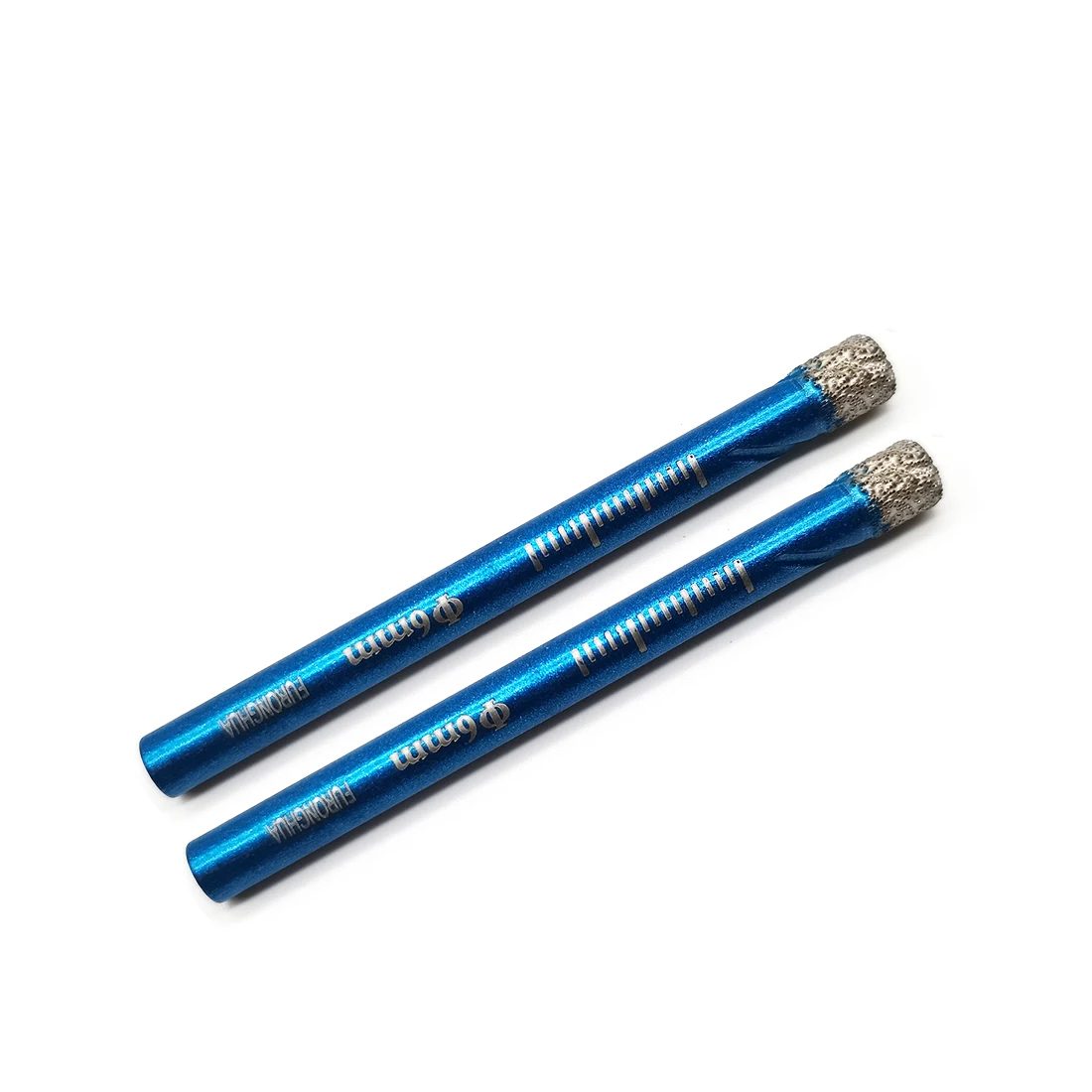 

2pcs 6mm Dry Vacuum Brazed diamond drill bits Round shank ceramie tile granite drilling core bits