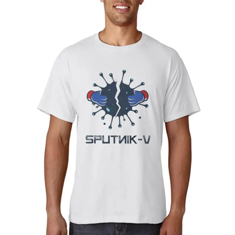 

Title: Sputnik-V TShirt For Male Vaccine Meme Clothing Style T Shirt Comfortable Print Fluffy