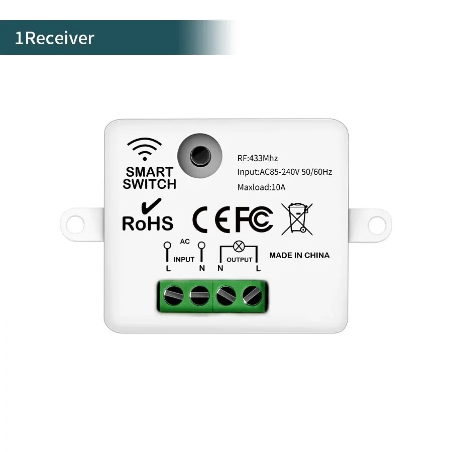 

Беспроводной выключатель света GERMA 433МГц 1/2/3 Gang