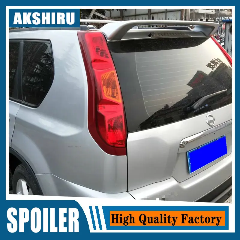 

For Nissan X-Trail Car Decoration 2007-2013 ABS Plastic Paint Painting Color Rear Trunk Roof Spoiler