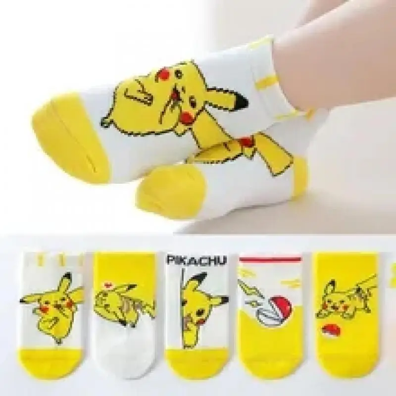 

5 пар, детские спортивные носки из чистого хлопка