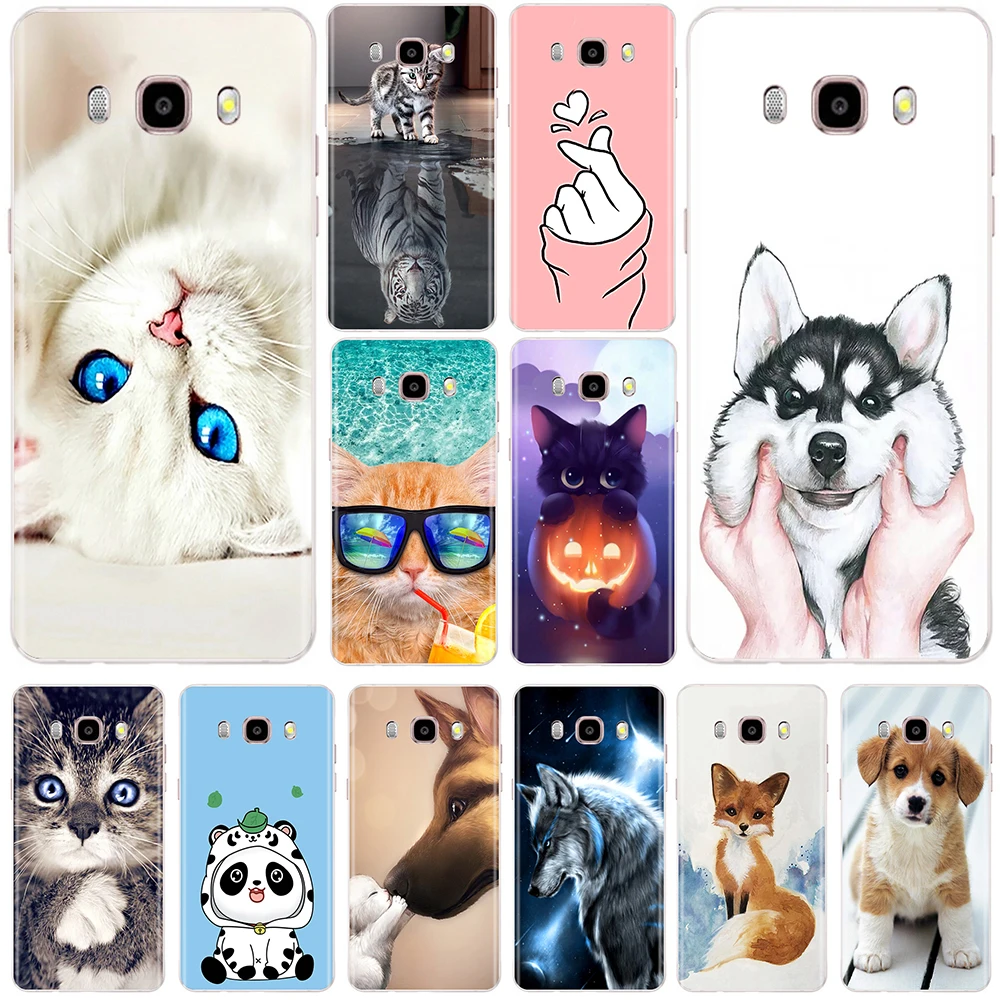 

Phone Case For Samsung Galaxy J2 J3 J4 J5 J6 J7 J8 Prime 2016 2017 2018 Soft Silicone TPU Ultra Thin Cute Animals Back Cover