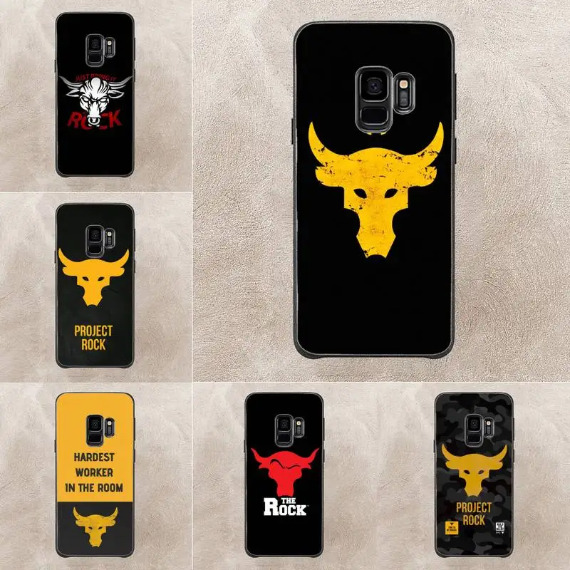 

Project Rock Phone Case For Samsung Galaxy S6 S7 Edge Plus S9 S20Plus S20ULTRA S10lite S225G S10 Note20ultra Case