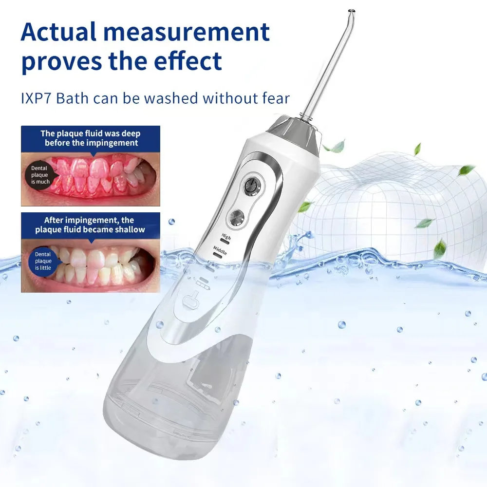 Portable Rechargeable Travel Dental Air Electric Flosser Mini Handheld Cordless Power Oral Water Irrigator Teeth Cleaner
