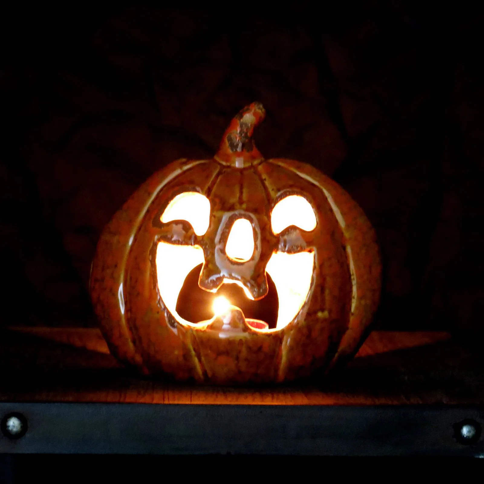 

New Halloween Pumpkin Tealight Candle Holder Candle Holder Ceramic Tea Light Holder Party Props Decoration Desktop Ornaments