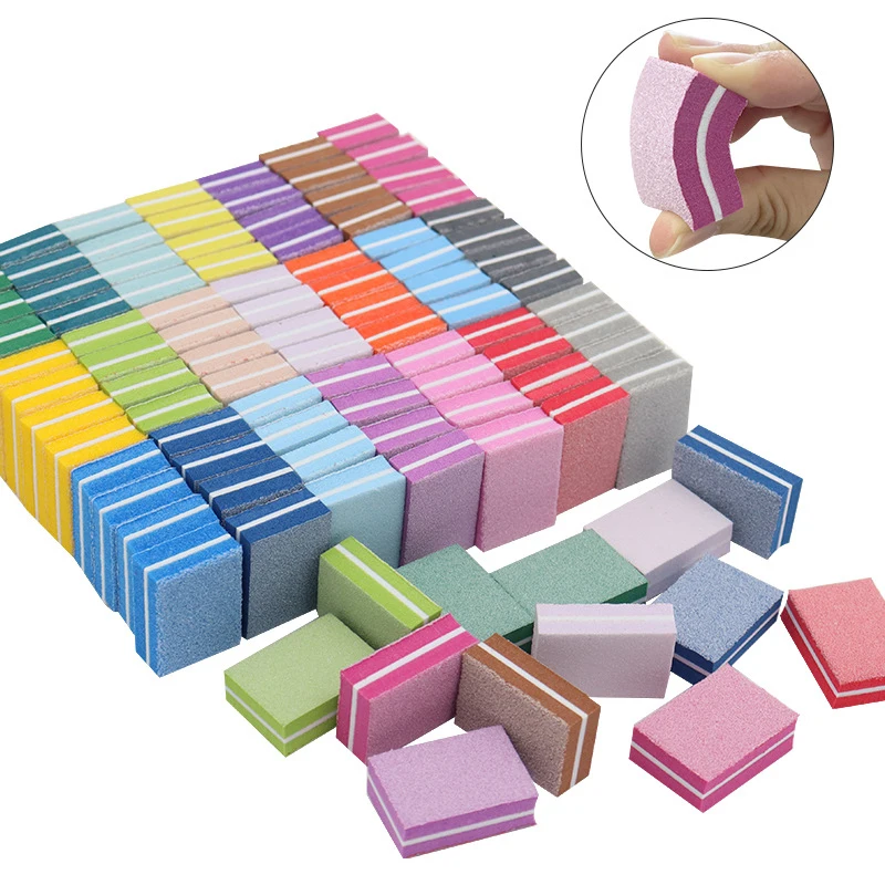 

50 шт., шлифовальные губки для дизайна ногтей