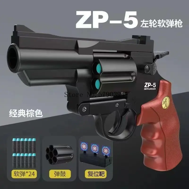 

2022 Soft Dart Bullet Pistol ZP5 Revolver Launcher Toy Gun Weapon Outdoor Shooter Airsoft Pistola For Kids Boys Gift