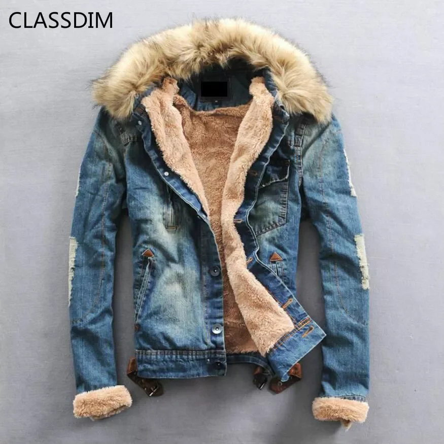

NEW IN Men Thicker Warm Denim Coats Men Casual Jean Jackets Winter Warm Denim Jackets Jean Coats New Fashion Warm Jena coats