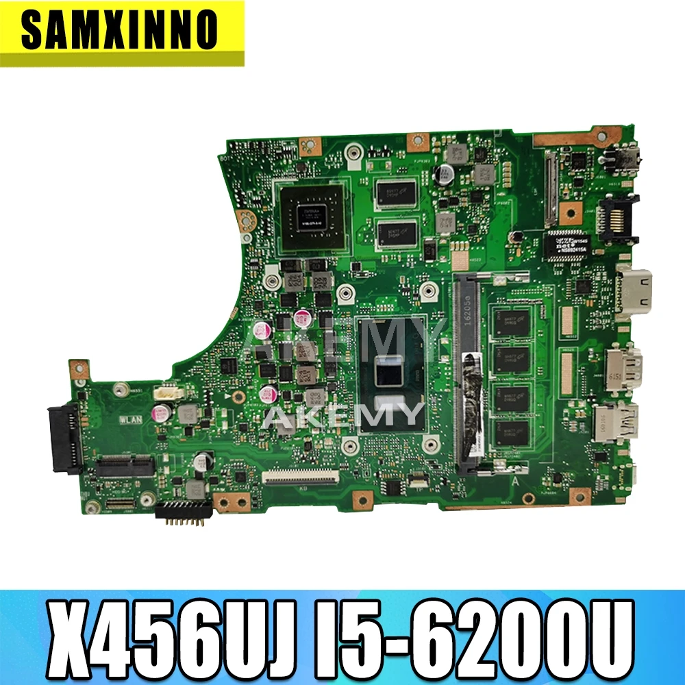 

Материнская плата Akemy X456UJ X456UF для ноутбука Asus X456U X456UQ X456UB X456UQK X456UV, материнская плата 4G I5-6200/6198U GT920M/GT930M DDR3