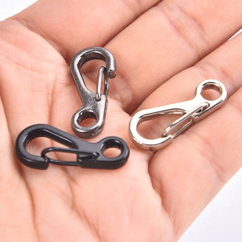 

10Pcs/lot Mini SF Spring Backpack Clasps Climbing Carabiners Equipment Survival EDC Paracord Snap Hook Keychainl Buckle Clip