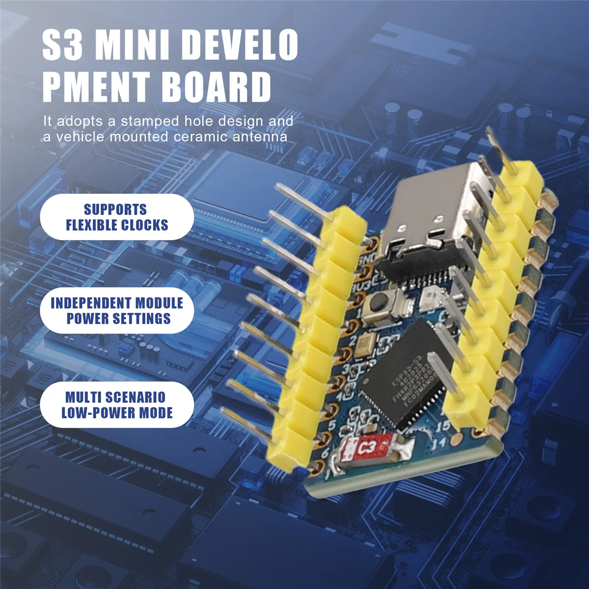 ESP32-S3-Zero Mini макетная плата WiFi Bluetooth Ultra-Малый размер ESP32 C3 S3 ESP 32