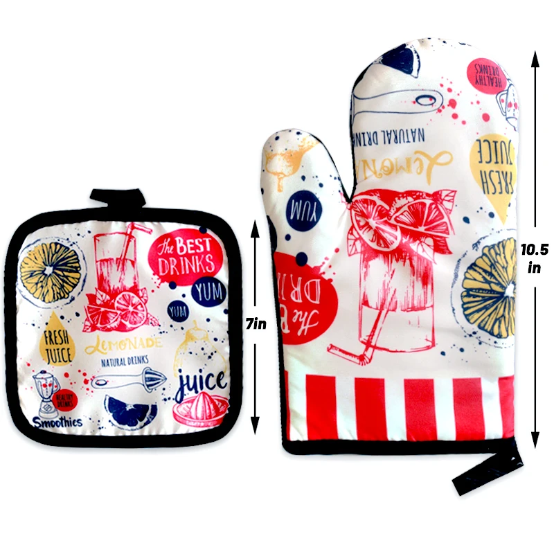 

Перчатки-прихватки с мультяшным рисунком