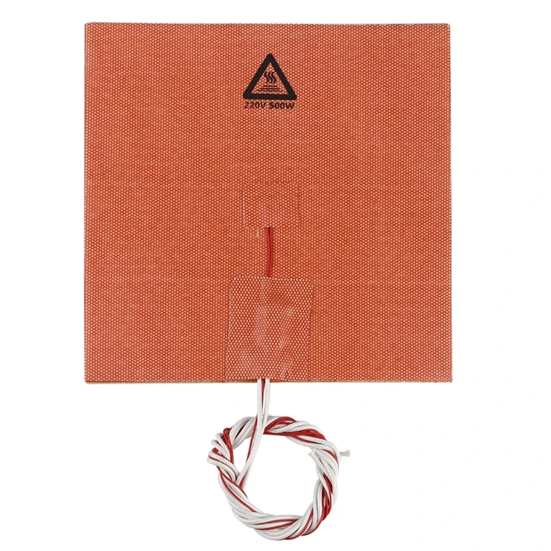 

200x200mm 220V 500W Waterproof Silicone Heater Bed Pad for 3D Printer Ender-3
