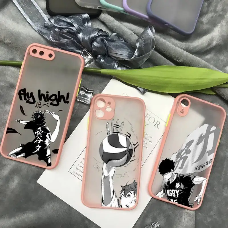 

Haikyuu Oya Volleyball japan anime Phone Case matte transparent For iphone 11 12 13 7 8 plus mini x xs xr pro max cover