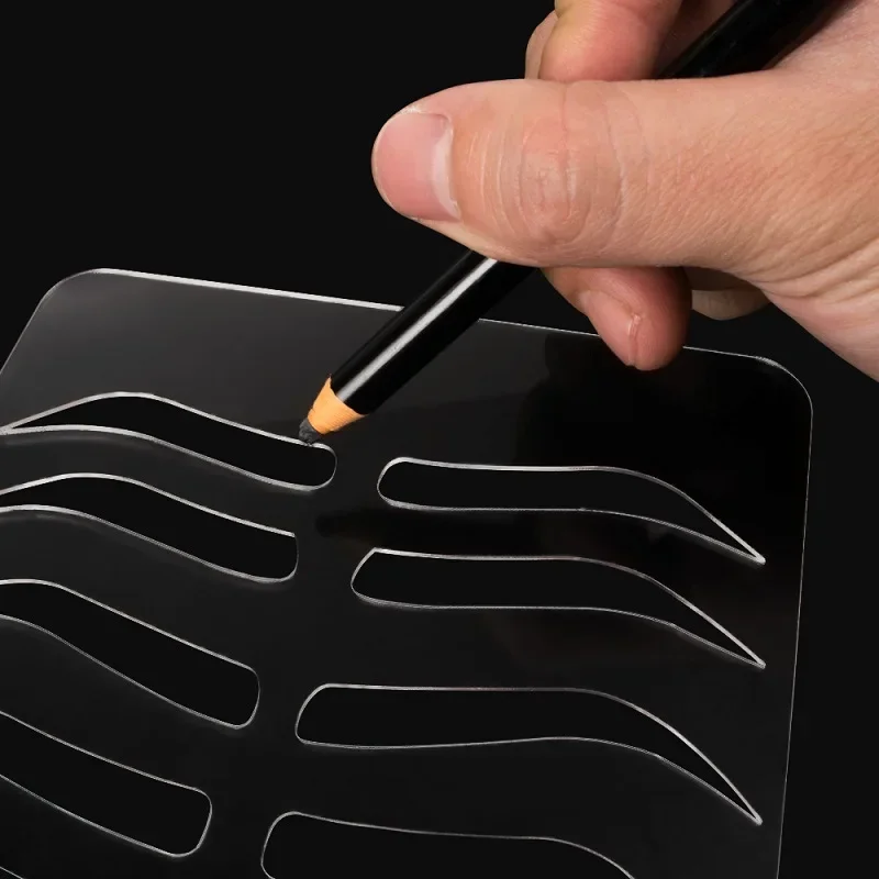 Многоразовый трафарет для практики бровей шаблон и губ микроблейдинга рисунок