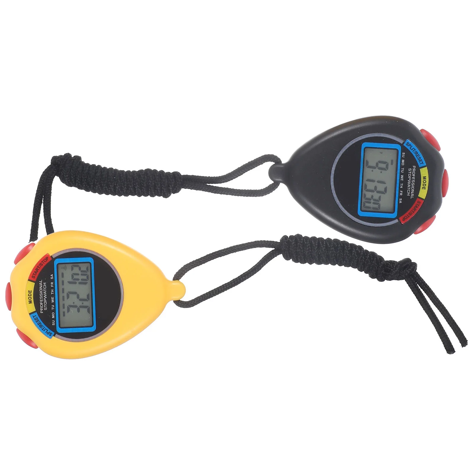 

2pcs Referee Sports Timer Handheld Timer Running Timer Digital Stop Watch Sports Timer