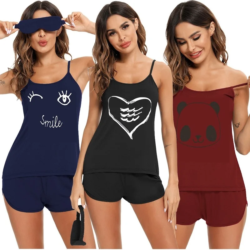 Modal Pajamas for Women Summer Sleepwear Camisole & Shorts Sets DropShipping