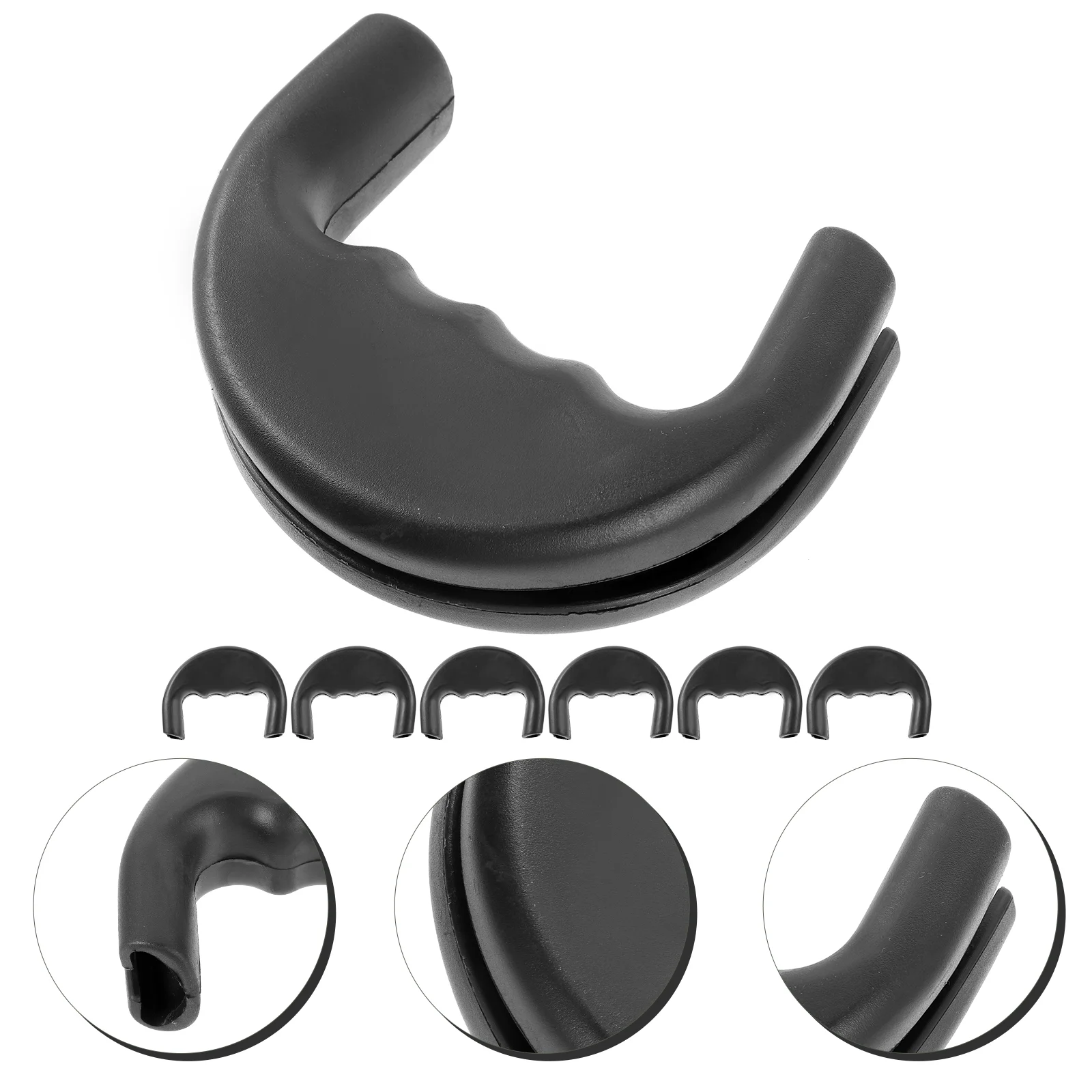 

6 шт., резиновый поводок для собак