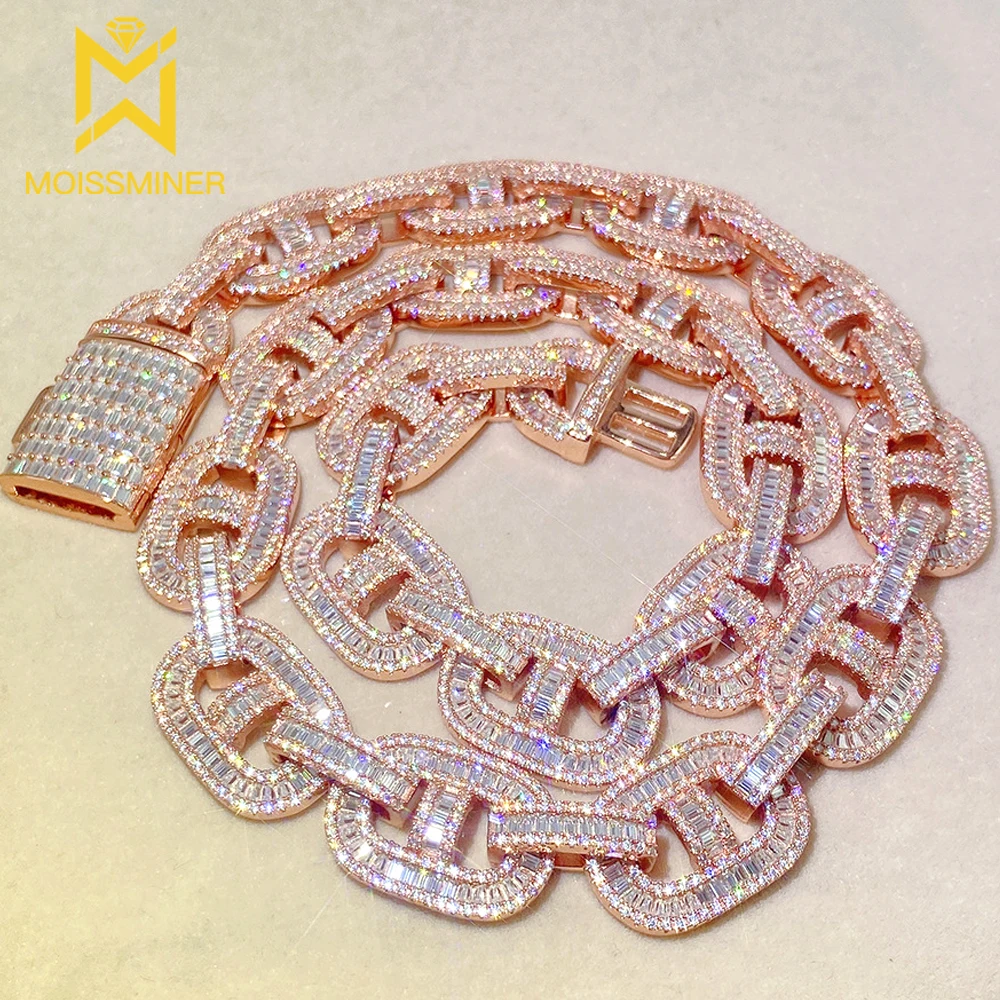 

Ожерелье из серебра 925 пробы с муассанитом, 15 мм