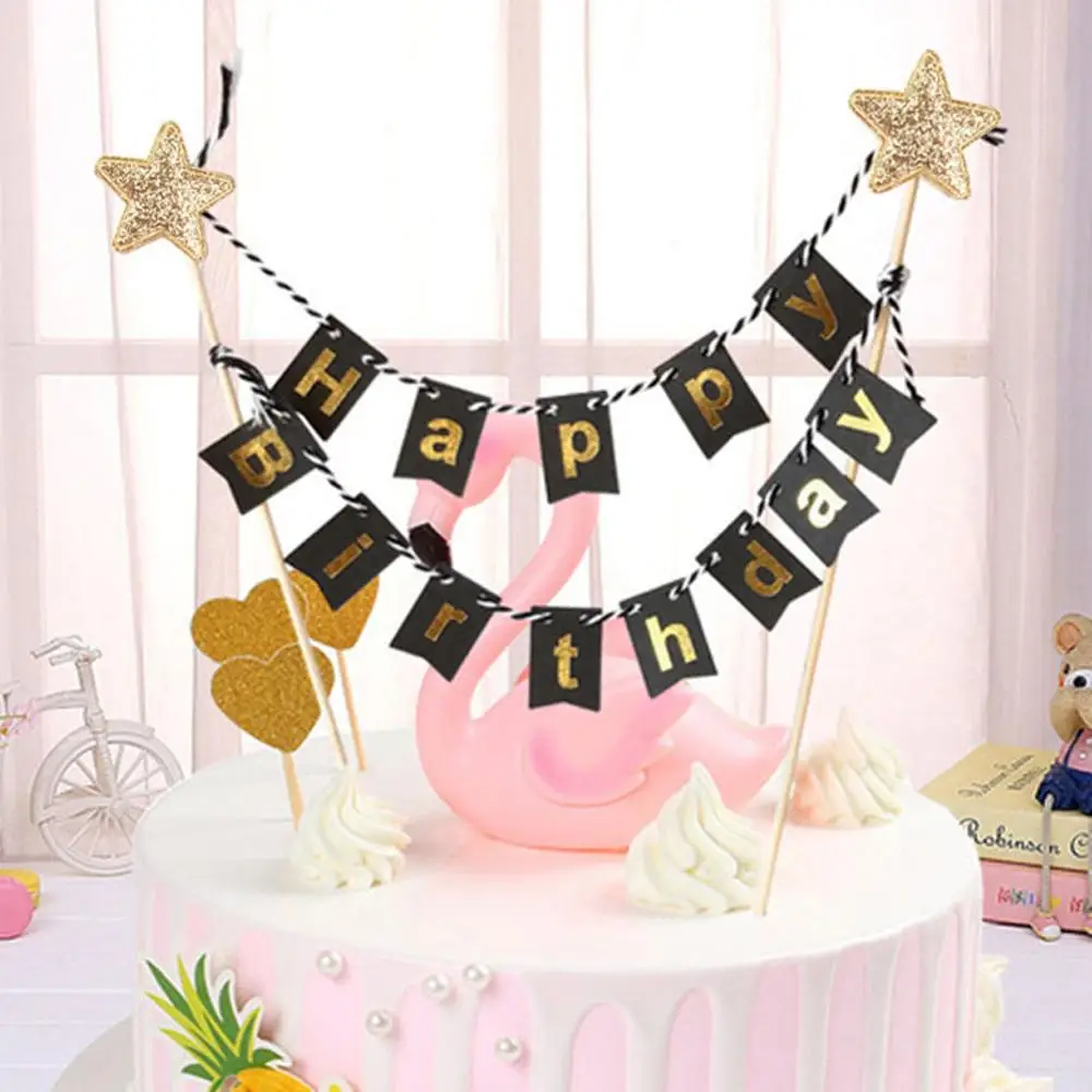 Новый год торт на день рождения баннер Топпер День Св. Валентина для вечерние