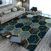 simple hexagon geometric art style floor mat bathroom non slip floor mat bedroom living room carpet home decoration