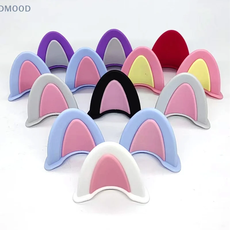 2 шт. милые 3D кошачьи уши украшение для шлема универсальный мотоциклетный