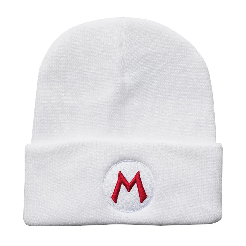 Шапка с вышивкой из акриловых волокон трикотажная шапка героями аниме Супер