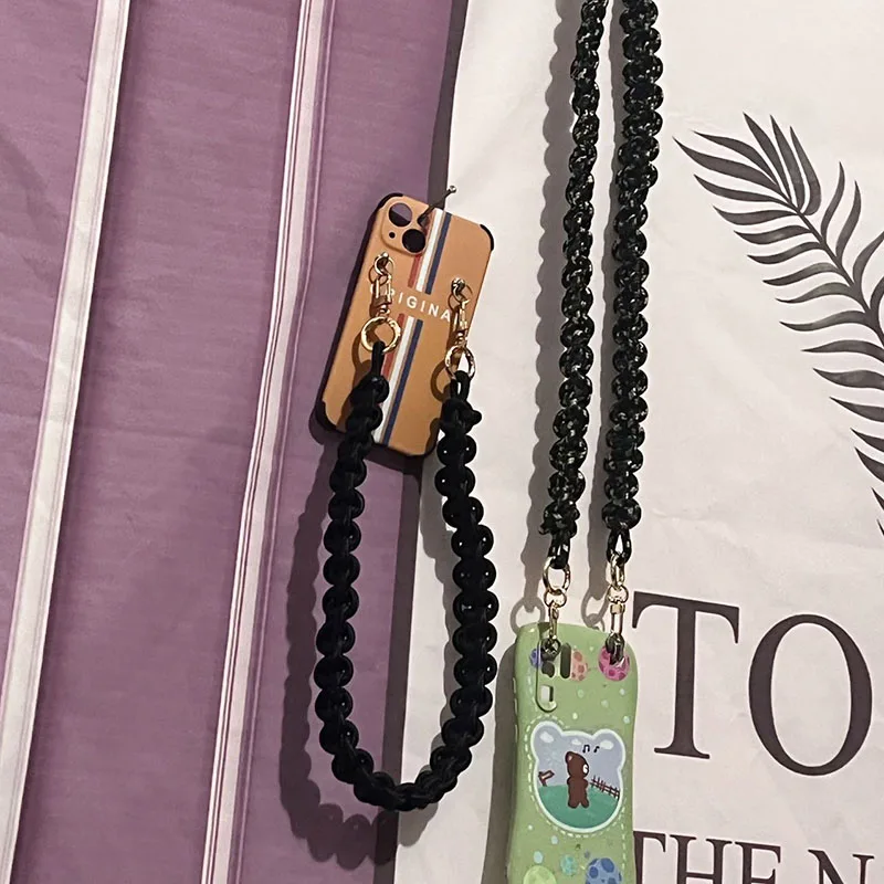 Multi-functionDIY Lady strap handmade rope phone case chain design 60cm-120cm length strap easy matching chain shoulder belt