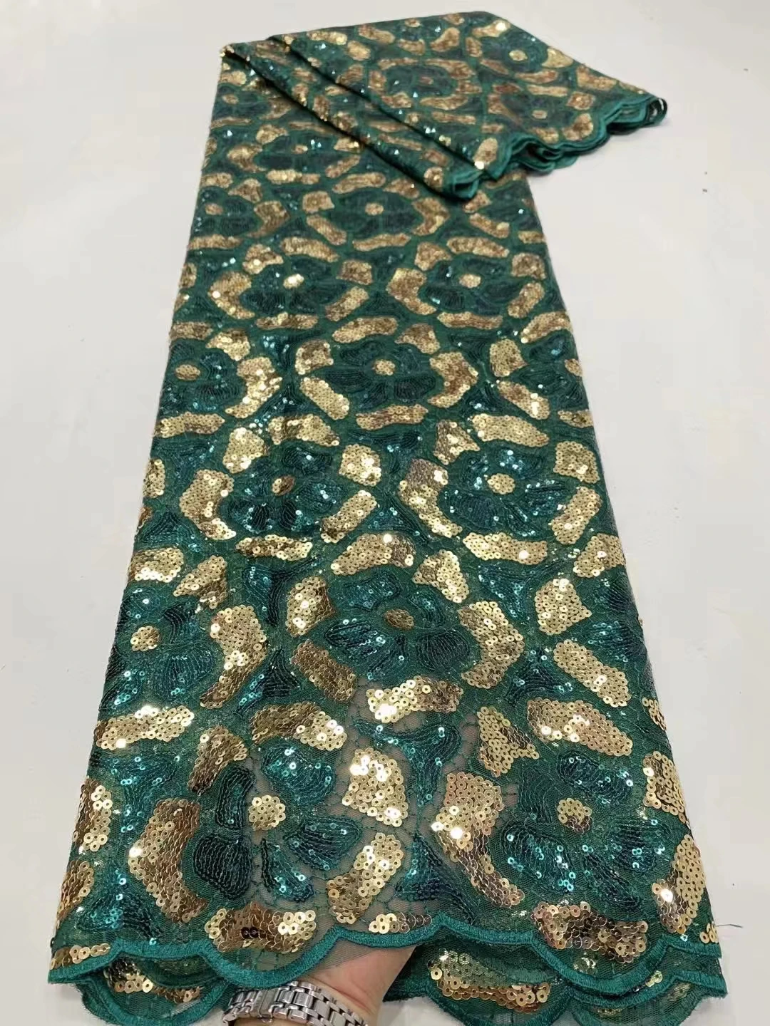 NDPN111 белый + синий вышитый французский тюль кружева с блестками красивые цветы