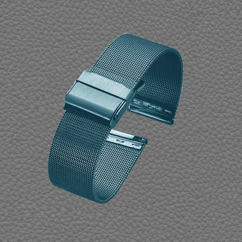 Фото Быстросъемный стальной ремешок подходит для часов DW Tissot CK Apple для мужчин и женщин, ультратонкие миланские часы из тонкого металла №4
