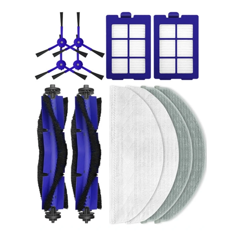 

HE5H Main Brush Side Brush HEPA Filter Mop Cloth Replacement Part for EufyX8 Robotic Vacuum Cleaner Spare Parts Replacement