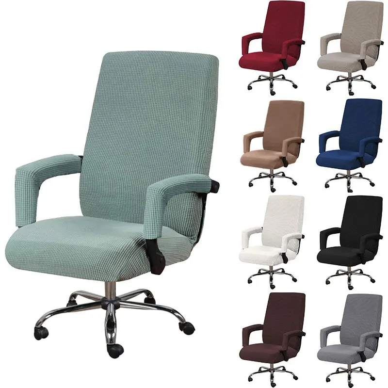 

Elastic Office Chair Cover Computer Chair Slipcover Stretch Rotatable Armchair Seat Case Protector Home Decor Housse De Chaise