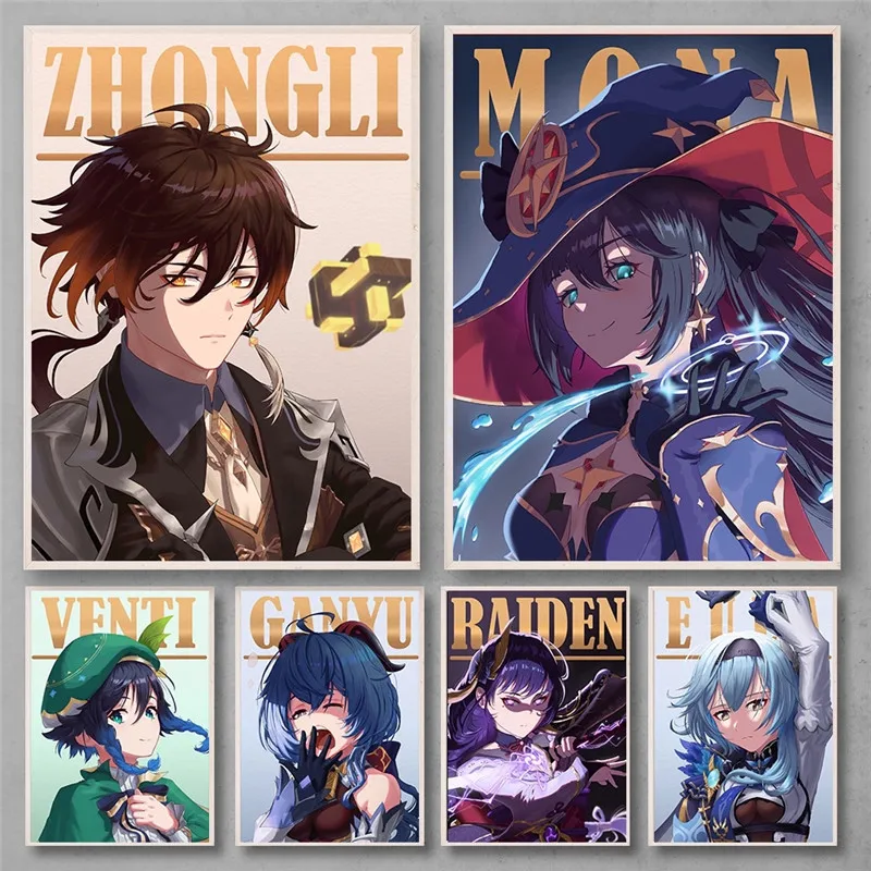 

Genshin Impact Diamond Embroidery 5D Diy Diamond Painting Full Round Drill Mosaic Picture of Rhinestones Cross Stitch Home Decor