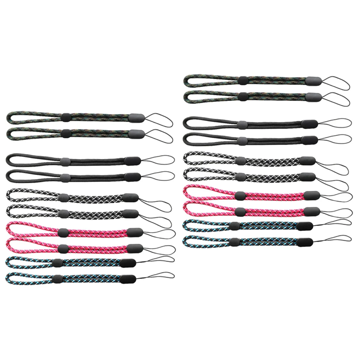 

20 Pcs Intelligent Wrist Lanyard Travel Flashlight Keychain Adjustable Straps Plastic