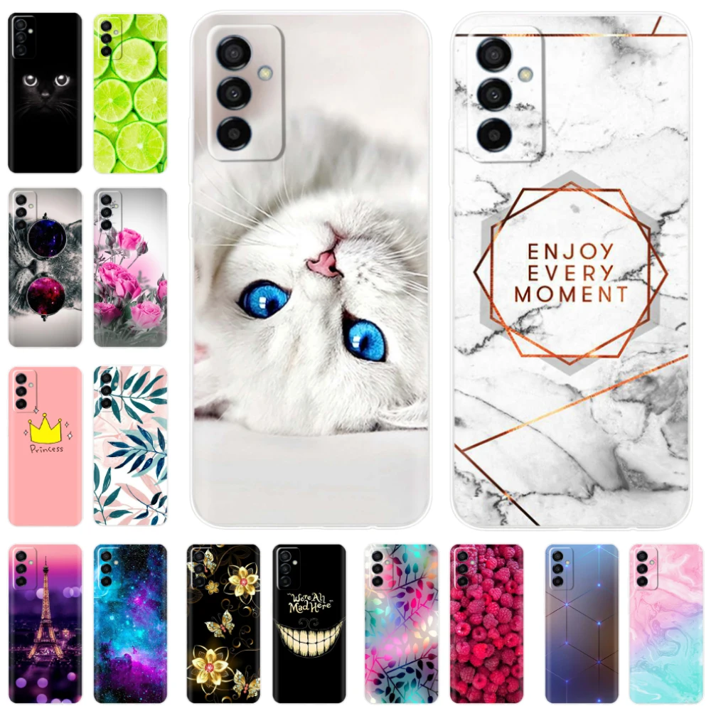 

For Samsung F13 Case Soft Silicone Shockproof TPU Back Cover for Samsung Galaxy M13 4G Case GalaxyF13 F 13 4G Funda Fashion Capa