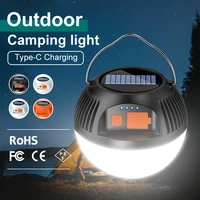 3600mah 1500 lm solar led camping lantern usb c rechargeable portable camping light waterproof outdoor tents lamp hanging lights