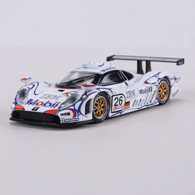 Фото Масштабная модель автомобиля 911 GT1 Le Mans 24-Hour Endurance Racing из литого металла, 1:64 №2