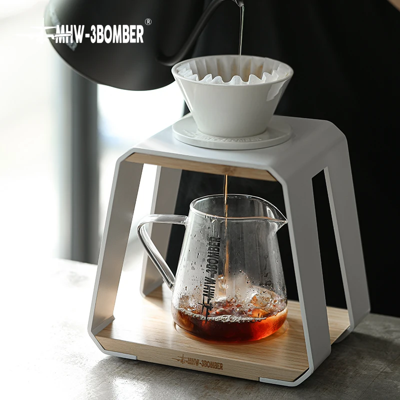 

Coffee Distributor V60 Filter Cup Drip Station Espresso Pour Over Dripper Stand Rack Set Chic Cafe Bar Art Accessories