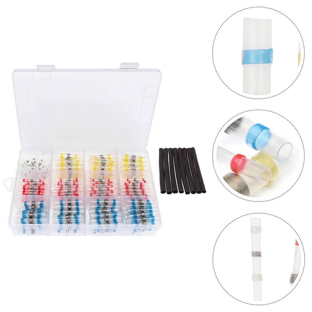 

Solder Heat Shrink Connectors Sleeve Waterproof Wire Seal Marine Insulated Splices Automotive Ring